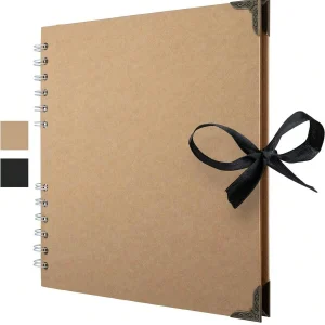 DIY Clipbook Album 60 Pages Kraft Paper Album Clipbook Memory Book - Perfect for Your Clipbook Art and Craft Projects decoration 1