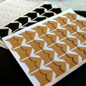 120 pcs/lot (5 sheets) DIY Vintage Corner kraft Paper Stickers for Photo Albums Frame Decoration Scrapbooking 1