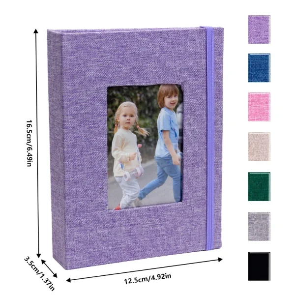 Album Insert Album Standard 6-inch, acid-free album with 52 vintage album with front window, wedding and family photo storage. 2