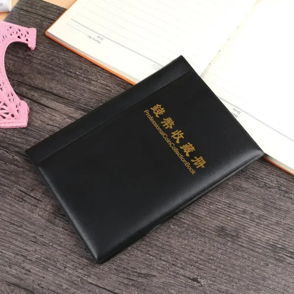 60 Pockets Artificial PU Leather Commemorative Coins Collection Album Book Collecting Money Organizer Storage Bags Storage Book 2