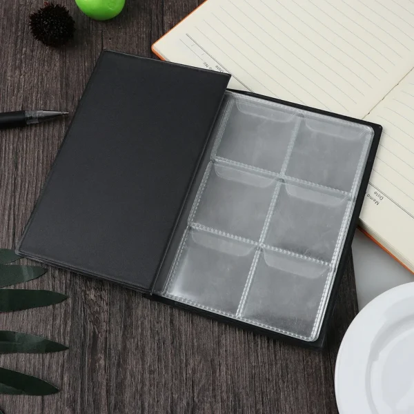 60 Pockets Artificial PU Leather Commemorative Coins Collection Album Book Collecting Money Organizer Storage Bags Storage Book 3