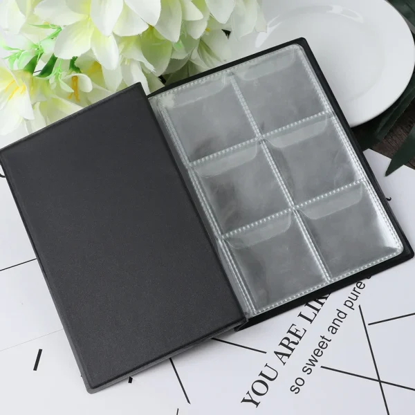 60 Pockets Artificial PU Leather Commemorative Coins Collection Album Book Collecting Money Organizer Storage Bags Storage Book 4