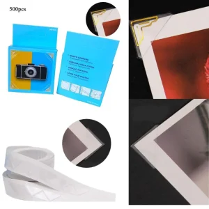 250/500pcs Transparent Gold Photo Corner Stickers DIY Vintage Paper Sticker Multi-Purpose Photo Album Accessories Photos Corners 1