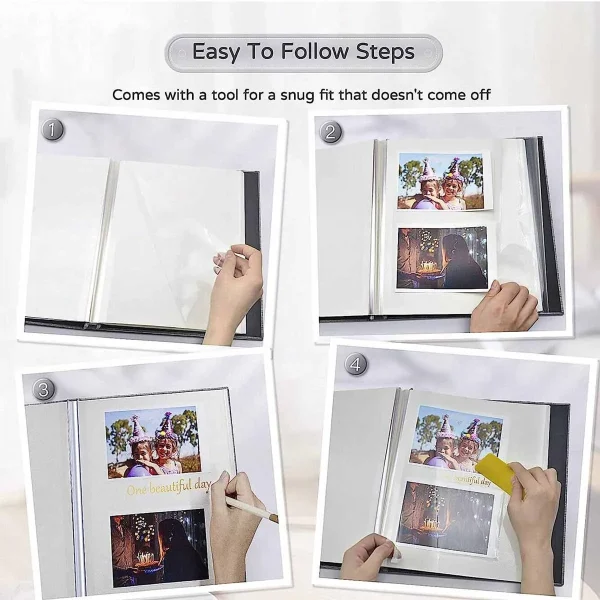 Large size photo album self-adhesive 4x6 5x7 8x10 scrapbook album DIY album gift for mom family baby and wedding album 5