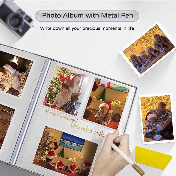 Large size photo album self-adhesive 4x6 5x7 8x10 scrapbook album DIY album gift for mom family baby and wedding album 6