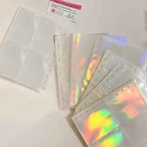 1-4 Grids Multi-Pockets Photo Card Binder Inner Pages A5 Kpop Photocards Sleeves Photo Album Page Protector Cards Sleeve Sheets  1