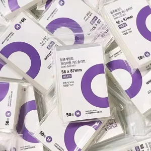 50pcs Korea Card Sleeves Clear Acid Free CPP HARD Photocard Holographic Protector Film Album Binder Photo Popcorn Card 1