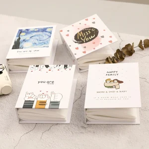 6-inch 100 Pockets Plastic Album Memorial Book Insert Recall Cute Good Time Family Photo Collection Book DIY Photocard 1