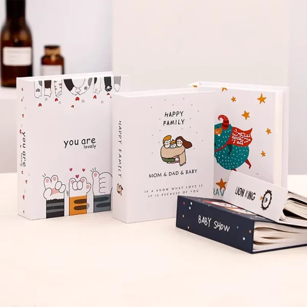 6-inch 100 Pockets Plastic Album Memorial Book Insert Recall Cute Good Time Family Photo Collection Book DIY Photocard 2
