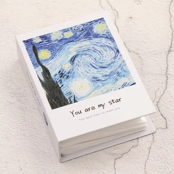 6-inch 100 Pockets Plastic Album Memorial Book Insert Recall Cute Good Time Family Photo Collection Book DIY Photocard 3