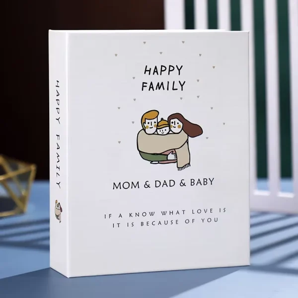 6-inch 100 Pockets Plastic Album Memorial Book Insert Recall Cute Good Time Family Photo Collection Book DIY Photocard 6