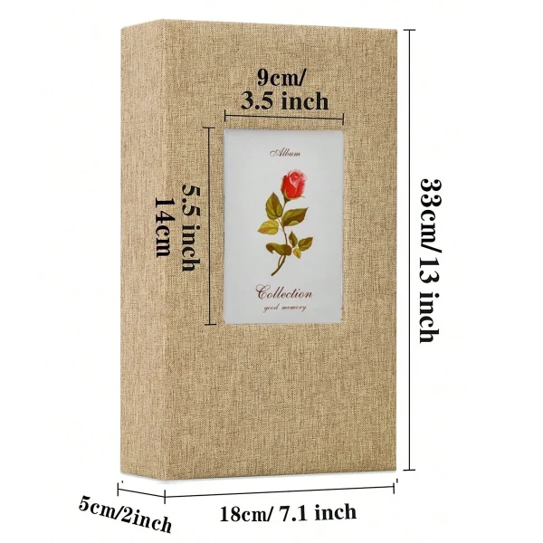 300 Pockets Linen Photo Album for 4x6 Photos Books Slip-in Picture Albums Wedding Baby Family Anniversary Photo Storage 3