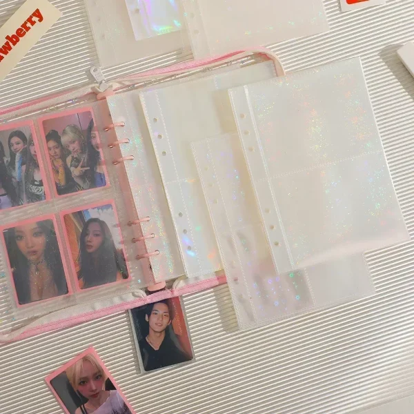 A5 High Definition Transparent Photo Album Kpop Idol PostCard Album Multi-Pockets Photo Card Binder Inner Pages Photocard Binder 3