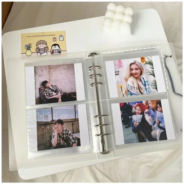 A5 High Definition Transparent Photo Album Kpop Idol PostCard Album Multi-Pockets Photo Card Binder Inner Pages Photocard Binder 4