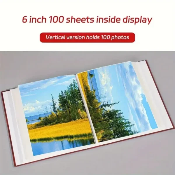 New Home 6 Inch Family 100Photos 10x15 Cm Image Art Photo Albums Interstitial Album Classic Retro Photo Album Collection 3
