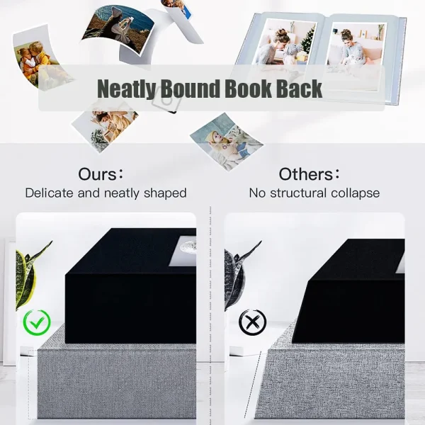 Linen Photo Album 300 Pockets for 4x6 Photos Books Slip-in Picture Albums Wedding Baby Family Anniversary Photo Storage 5