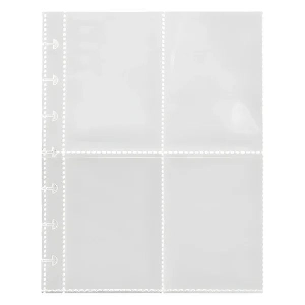 1 Mushroom Hole Card Collection Book Solid Colour Insert Loose-leaf Album 3 Inch Four-panel Photo Postcard Storage and Sorting 5