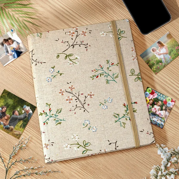 6 inch 200 Pockets Children's Family Photo Album Japanese Tethered Album DIY Scrapbook for Anniversary Memory Wedding Travelling 5