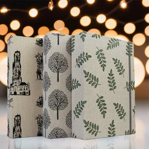 200-Pocket Rustic Linen Photo Album - Spacious Storage, Durable Plastic Cover, Charming Nature and City Patterns - Perfect for F 1