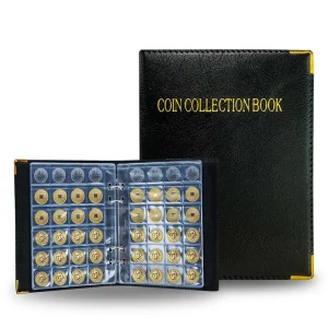 120/240/360Pockets Coin Collection Book 10/20 Pages Coin Collection Holder Album Commemorative Coin Organizer Storage 1