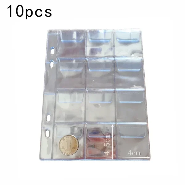 120/240/360Pockets Coin Collection Book 10/20 Pages Coin Collection Holder Album Commemorative Coin Organizer Storage 3