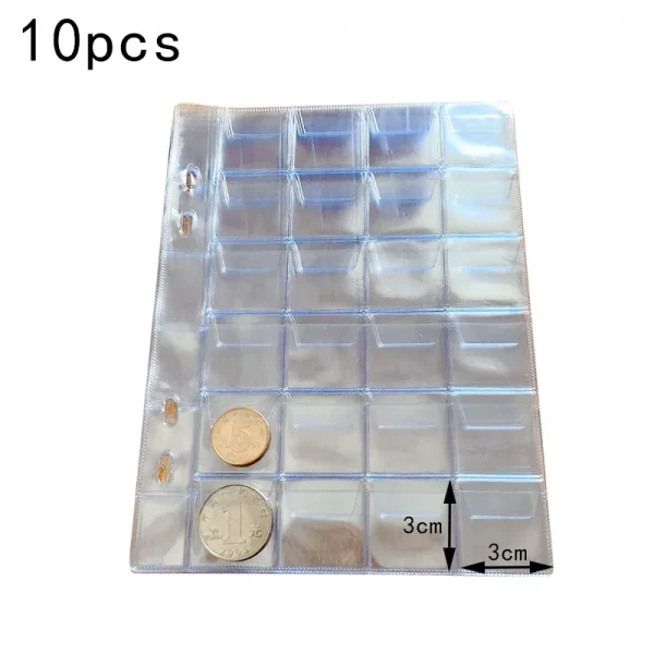 120/240/360Pockets Coin Collection Book 10/20 Pages Coin Collection Holder Album Commemorative Coin Organizer Storage 4