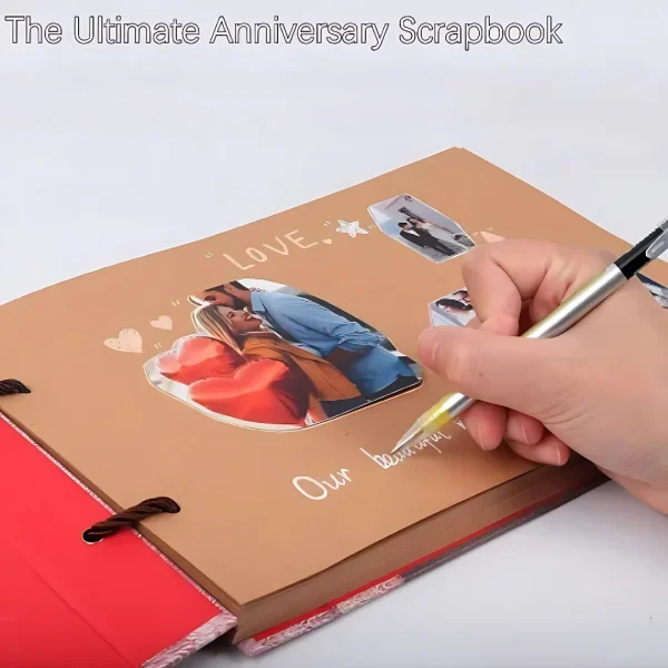 DIY Handmade Photo Album Scrapbook Our Adventure Book Retro Kraft Album Anniversary Wedding Memory Mother's Day Gift 2