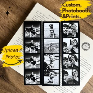 1/4/8Pcs available, Custom Couple Photo Gifts, Christmas Gift, Custom photo booth prints, Personalized photo booth prints 1