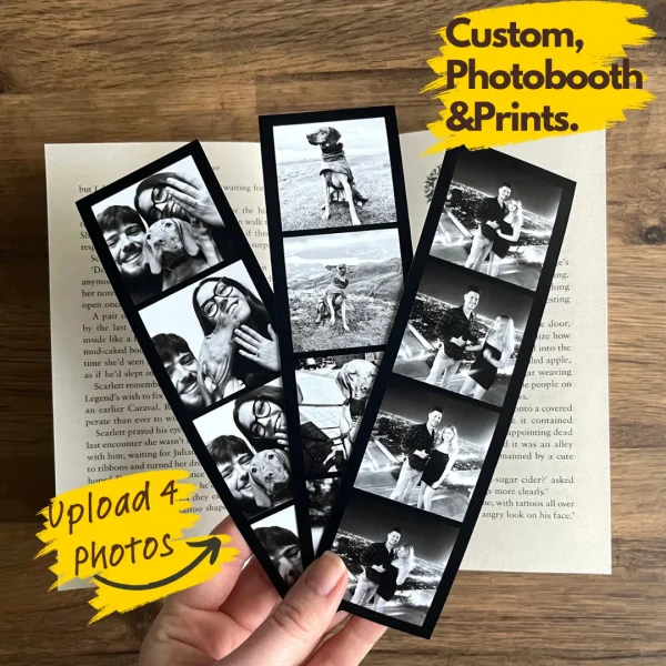1/4/8Pcs available, Custom Couple Photo Gifts, Christmas Gift, Custom photo booth prints, Personalized photo booth prints 2
