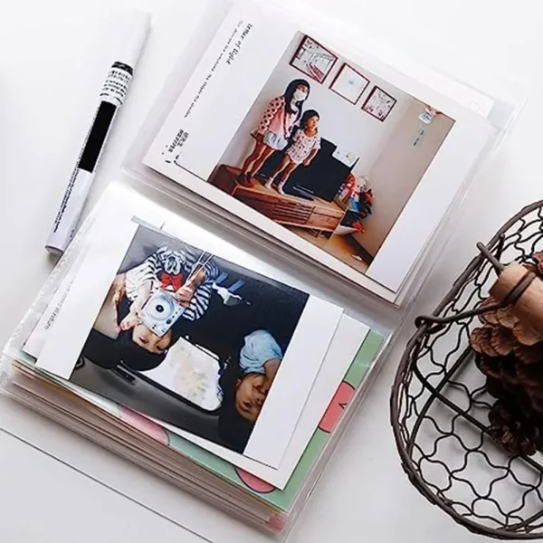 A6 Waterproof Clear Photo Album Information Bookle With 40 Pockets Large Capacity For Photos Cards Sticker Home Office Organizer 2