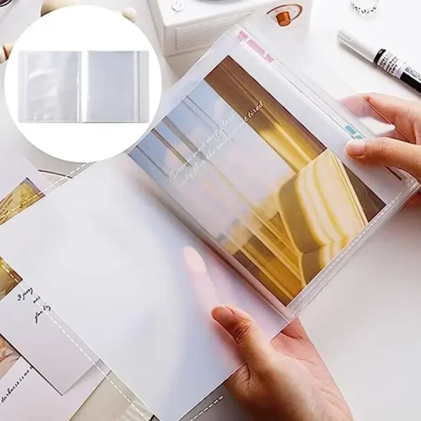 A6 Waterproof Clear Photo Album Information Bookle With 40 Pockets Large Capacity For Photos Cards Sticker Home Office Organizer 3