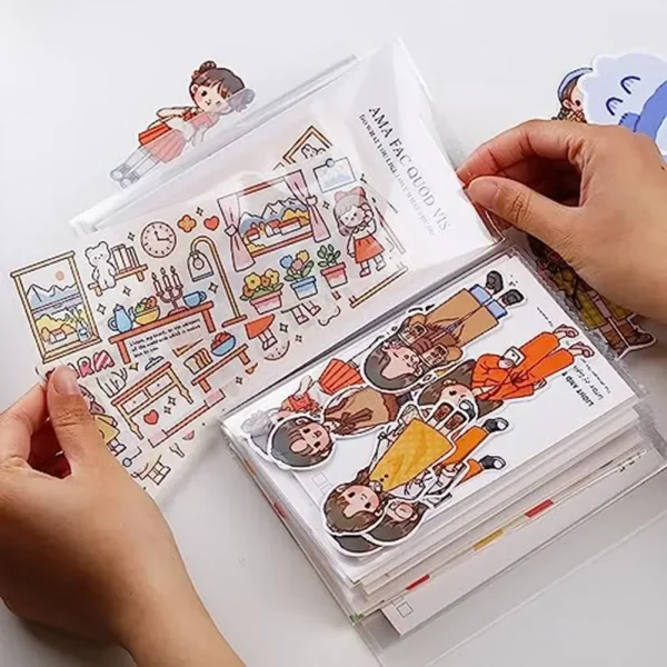 A6 Waterproof Clear Photo Album Information Bookle With 40 Pockets Large Capacity For Photos Cards Sticker Home Office Organizer 4