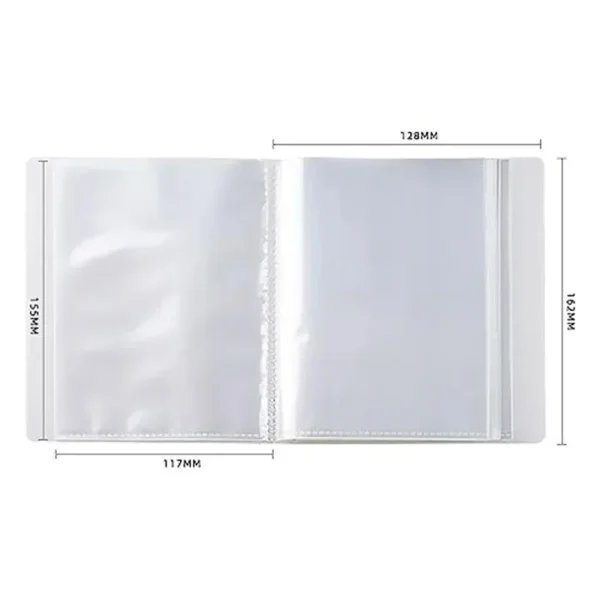 A6 Waterproof Clear Photo Album Information Bookle With 40 Pockets Large Capacity For Photos Cards Sticker Home Office Organizer 6