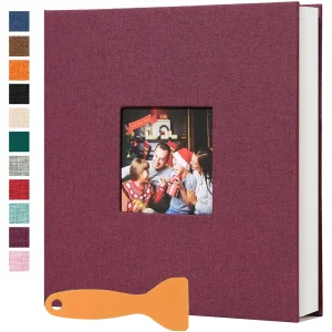 Large Photo Album Self Adhesive 20 Sheets/40 Pages DIY Bookshelf Album for Baby Family Anniversary Wedding Photo Storage 1