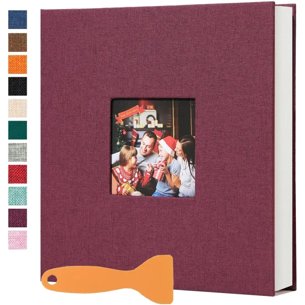 Large Photo Album Self Adhesive 20 Sheets/40 Pages DIY Bookshelf Album for Baby Family Anniversary Wedding Photo Storage 1