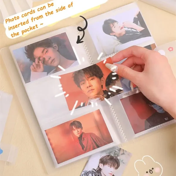 3/4/5/6/7 Inch 80/160 Slots Transparent Photo Album Idol Photocard Holder Collect Book Creative Photo Albums Picture Card Holder 4