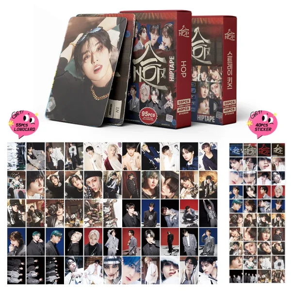 95pcs/Set KPOP Stray New Album Photocards Collection Lomo Cards High Quality Print Photo Cards Fan Gift 2
