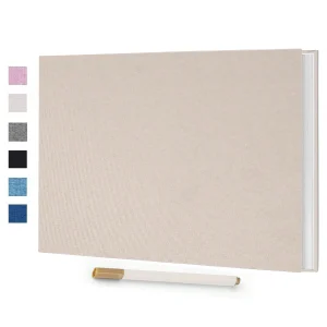 Self adhesive 3x5 4x6 5x7 6x8 magnetic scrapbook album DIY40 page linen cover with metal pen and DIY accessories DIY album 1