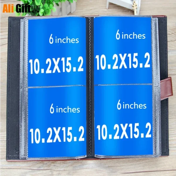 Leather Albums for Travel Photo Album Home Birthday Gift Gallery for Lover, Wedding and Birthday Gift, Fashion, 6 in, 200 Photos 6