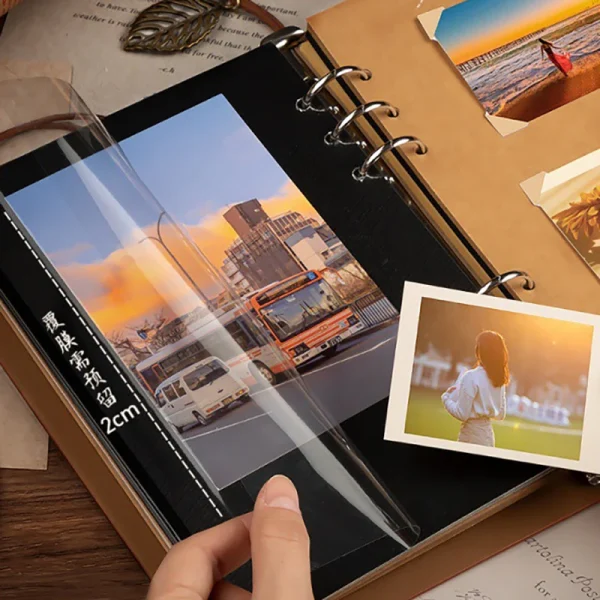 Diy Retro Album Lovers Memory Book Commemorative Kraft Paper Film Commemorative  Envelope Storage Self Adhesive Handmade Gift 2
