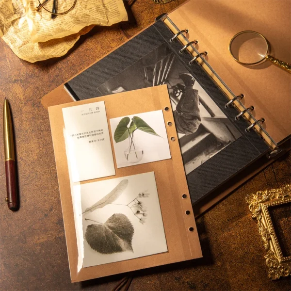 Diy Retro Album Lovers Memory Book Commemorative Kraft Paper Film Commemorative  Envelope Storage Self Adhesive Handmade Gift 4