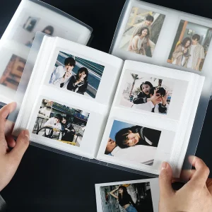 80 Pockets Photo Album 3 Inch Transparent Photocard Holder For Instax Mini Album Storage Collect Book Name Card Album De Fotos 1