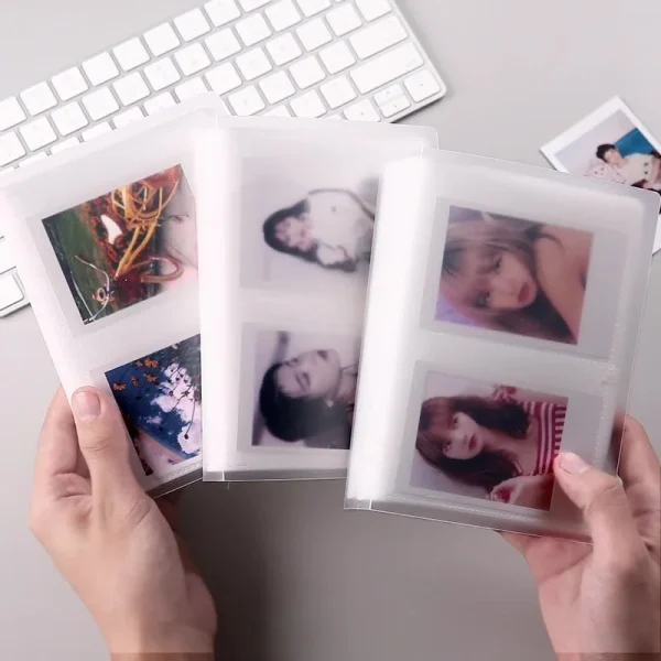 80 Pockets Photo Album 3 Inch Transparent Photocard Holder For Instax Mini Album Storage Collect Book Name Card Album De Fotos 3