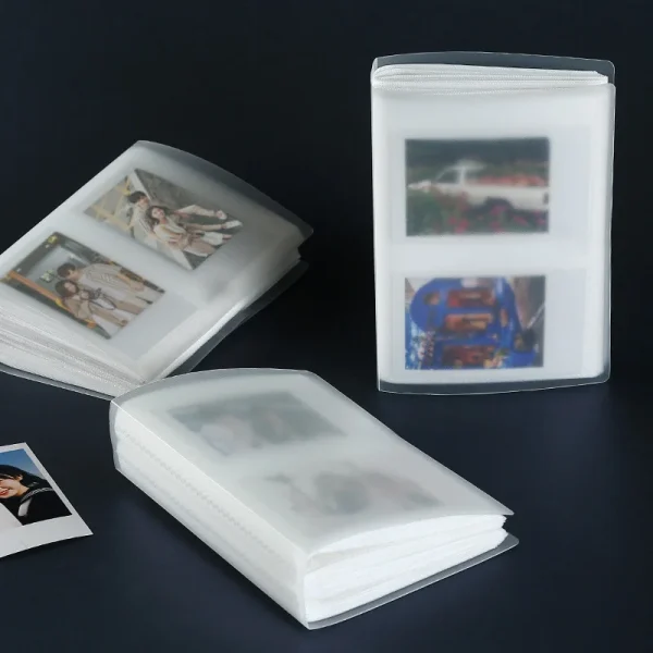 80 Pockets Photo Album 3 Inch Transparent Photocard Holder For Instax Mini Album Storage Collect Book Name Card Album De Fotos 5