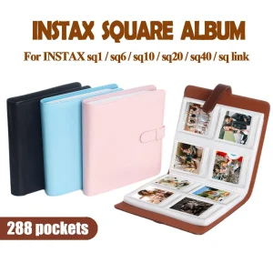 1 pc, 288 pockets Photo Album for Instax Square SQ1/SQ6/SQ10/SQ20/SQ40 Camera Kodak Mini 3 Square,Mini Shot 3 Square 1