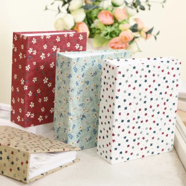 6 inch 100 Pocket Fresh little Floral Star album photo album children's album Scrapbook Mini Photo Album Picture Case DIY Book 1