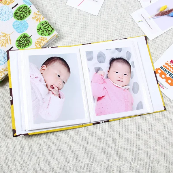 6 inch 100 Pocket Fresh little Floral Star album photo album children's album Scrapbook Mini Photo Album Picture Case DIY Book 5