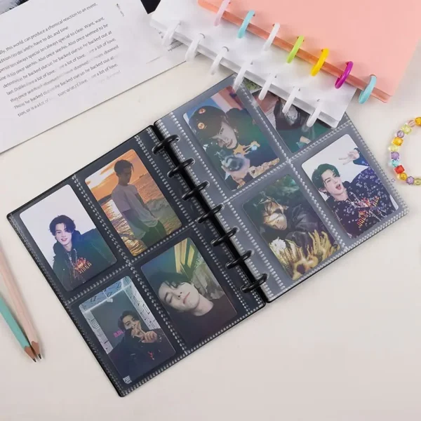 Multi-pockets 3 Inch Photo Album INS Style Idol Cards Collect Book Kpop Card Holder Loose-leaf Binder Photocard Holder 3