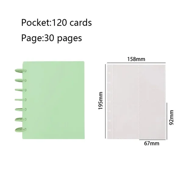 Multi-pockets 3 Inch Photo Album INS Style Idol Cards Collect Book Kpop Card Holder Loose-leaf Binder Photocard Holder 5