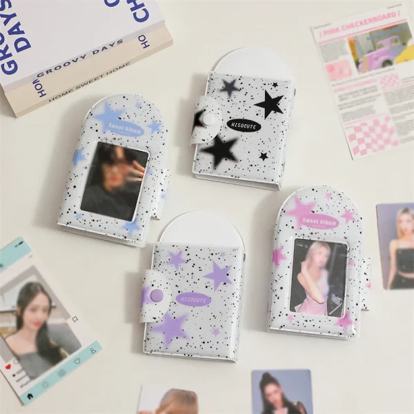 40 Pockets 3 Inch Photo Album INS Korean Version Of Girl Inkjet Star Photocard Holder Mini Instax Collection Book binder Albums 2